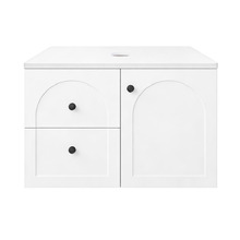 Stevie 750mm Wall Hung Single Vanity with Stone Countertop